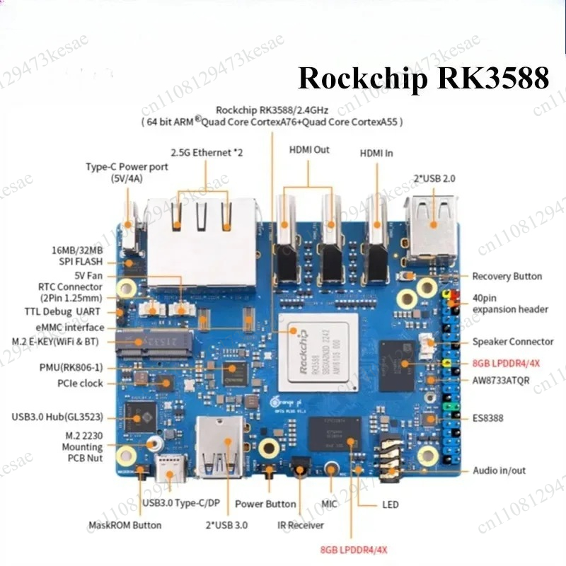 Orange Pi 5 Plus RK3588 SBC 16 - огляд і ціна Rk3588 Mini Pc Board