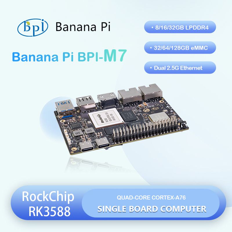 Banana Pi Bpi-m7 Rockchip Rk35 - огляд і ціна Banana Pi Bpi M7 Rk3588