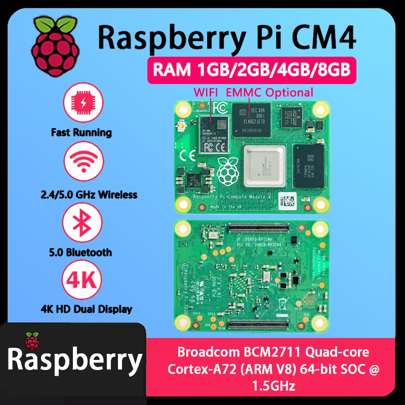 Raspberry Pi CM4 1GB/2GB/4GB/8 - огляд і ціна Compute Module 4 32Gb Wifi