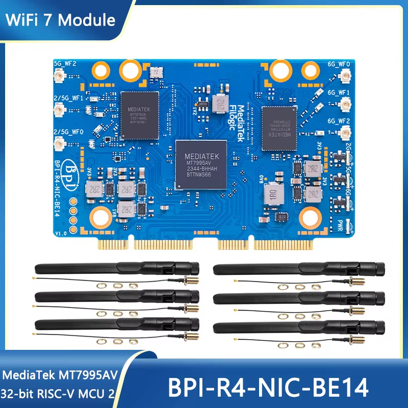 Banana Pi BPI-R4-NIC-BE14 WiFi - огляд і ціна Bananapi Bpi R4 Wifi 7