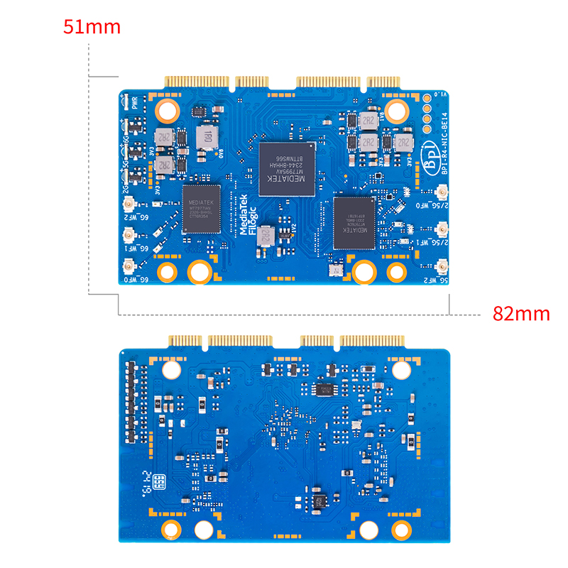 Banana Pi BPI-R4-NIC-BE14 WiFi - огляд і ціна Bananapi Bpi R4 Wifi 7
