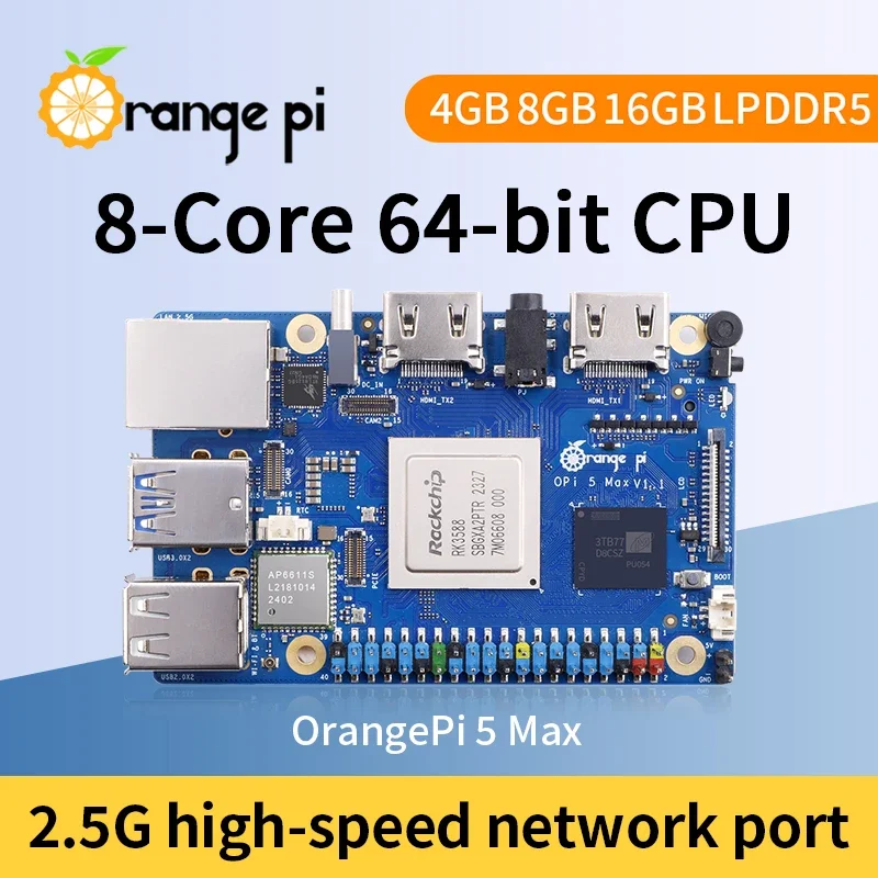 Orange Pi 5 Max 8GB / 16GB RAM - огляд і ціна Orange Pi 5 Max Rk3588