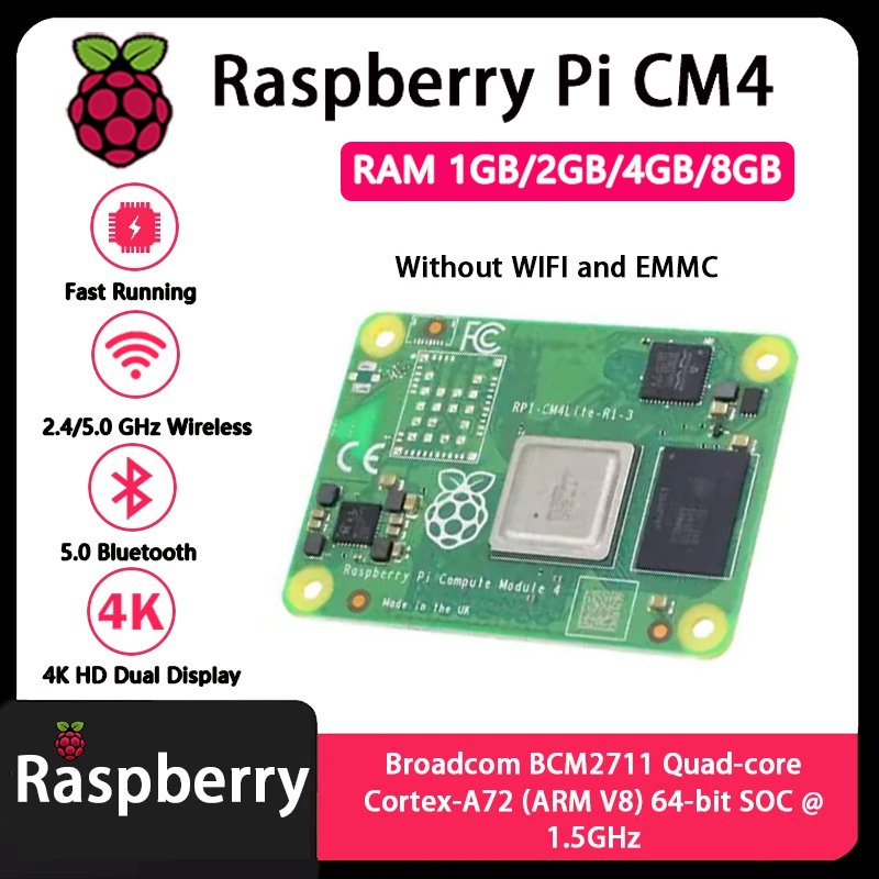 Raspberry Pi CM4 1GB/2GB/4GB/8 - огляд і ціна Compute Module 4 32Gb Wifi
